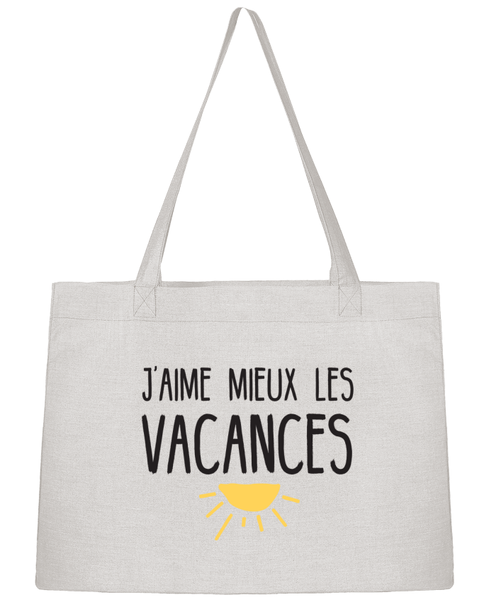 Shopping tote bag Stanley Stella J'aime mieux les vacances by tunetoo