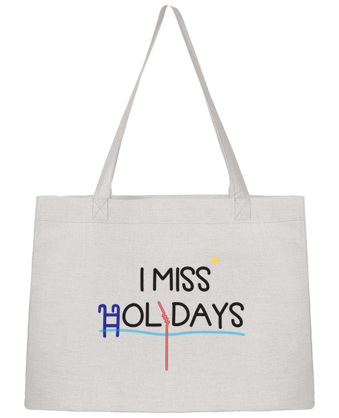 Shopping tote bag Stanley Stella I miss holidays by tunetoo