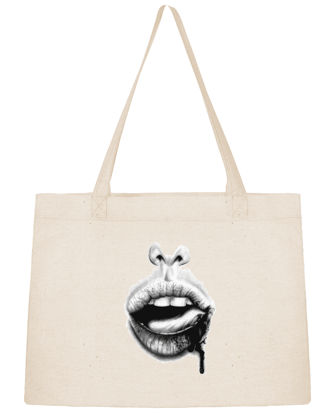 Shopping tote bag Stanley Stella BAISER VIOLENT by teeshirt-design.com