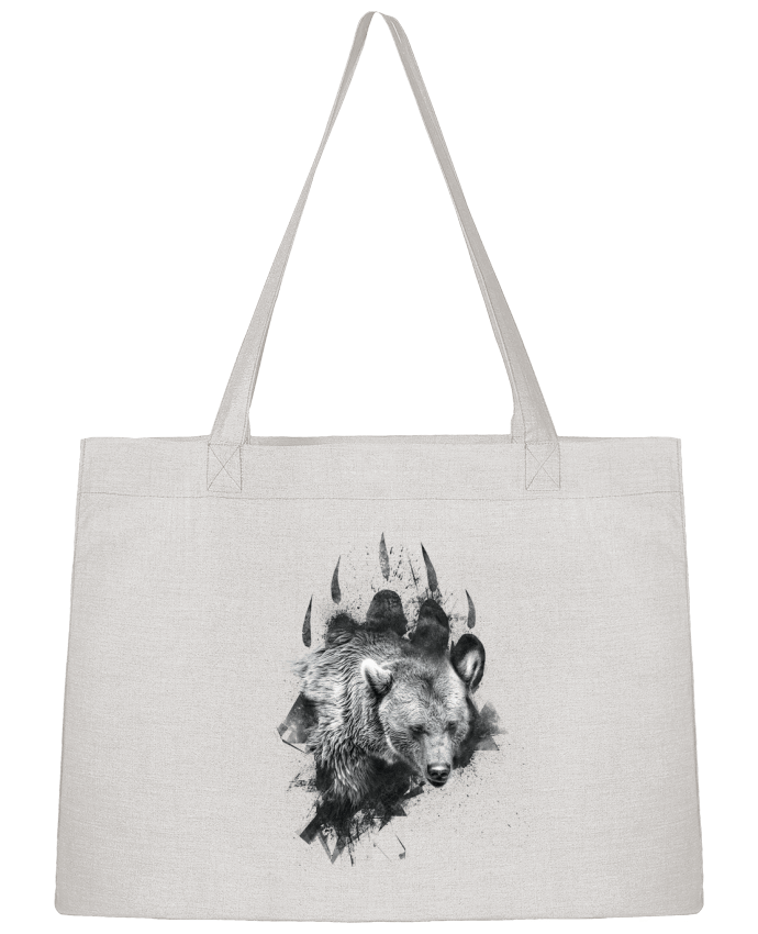 Shopping tote bag Stanley Stella Bear footprint by WZKdesign