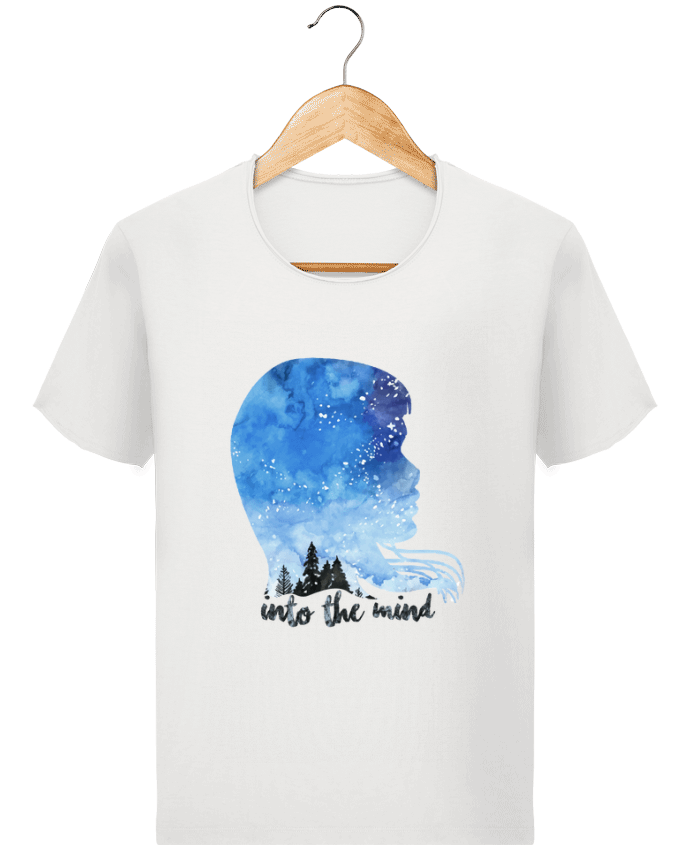 T-shirt Men Stanley Imagines Vintage PROFIL AQUARELLE NUIT -INTO THE MIND by L'acolyte