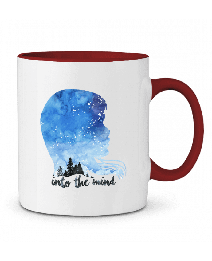 Mug bicolore PROFIL AQUARELLE NUIT -INTO THE MIND L'acolyte