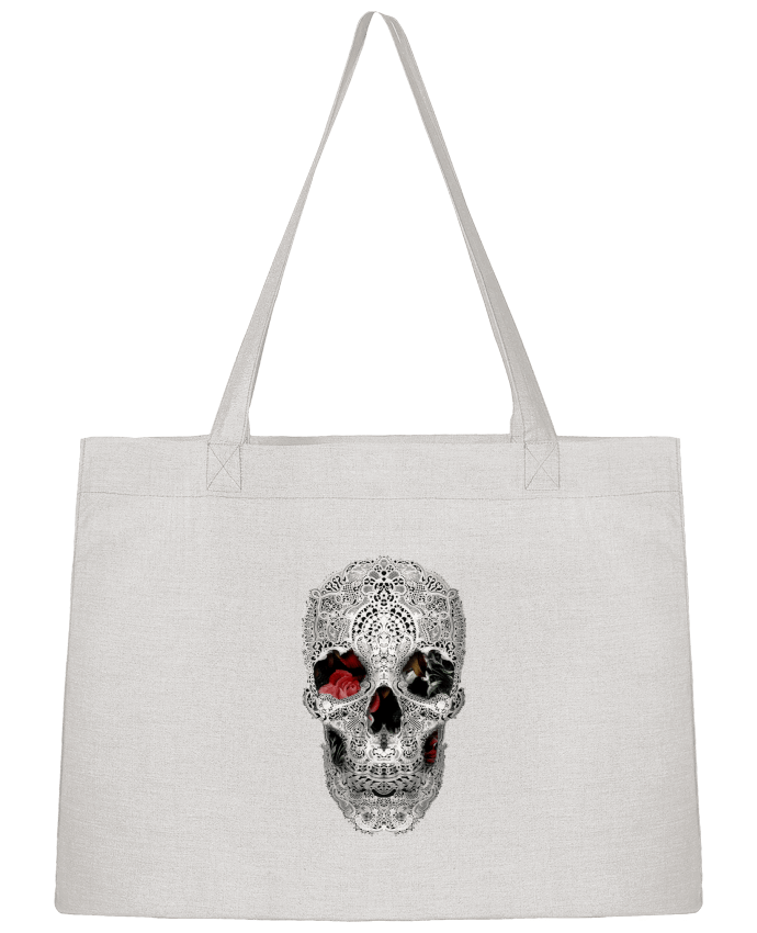 Shopping tote bag Stanley Stella Lace skull 2 light by ali_gulec
