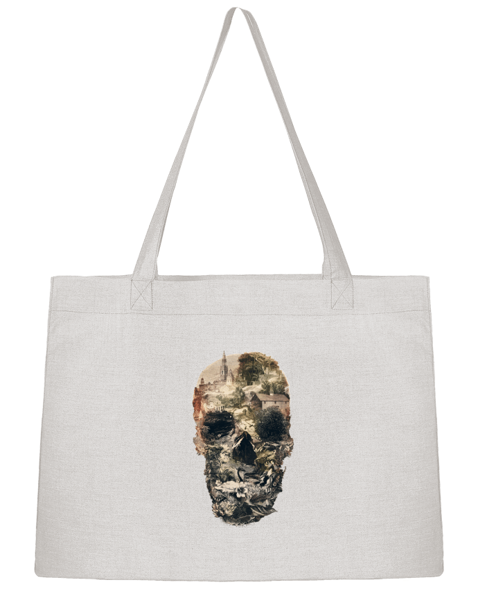 Shopping tote bag Stanley Stella Skull town by ali_gulec