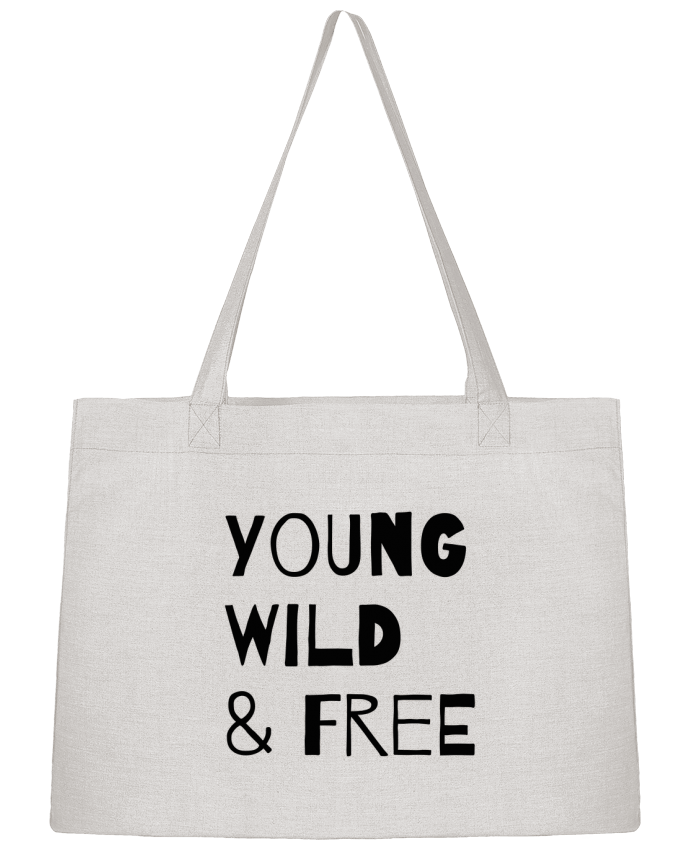 Shopping tote bag Stanley Stella YOUNG, WILD, FREE by tunetoo