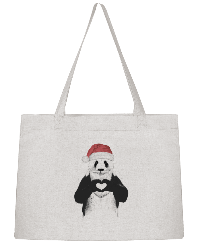 Shopping tote bag Stanley Stella Santa Panda by Balàzs Solti