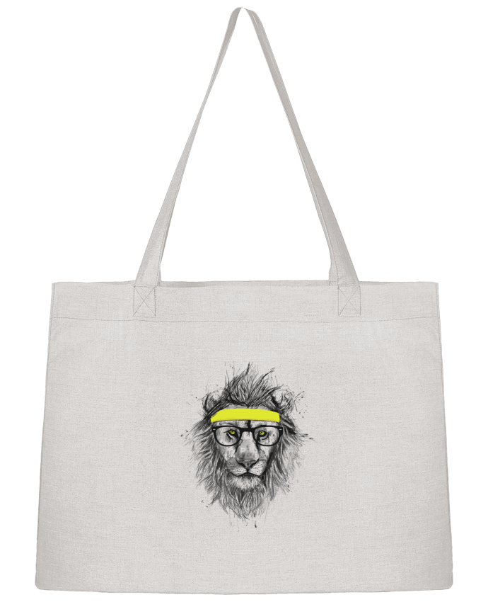 Shopping tote bag Stanley Stella Hipster Lion by Balàzs Solti