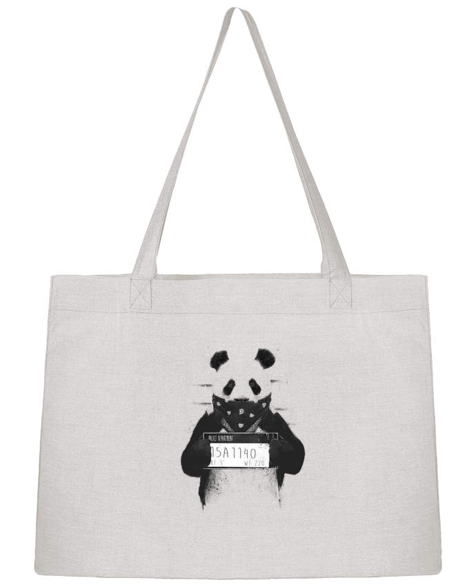 Shopping tote bag Stanley Stella Bad panda by Balàzs Solti