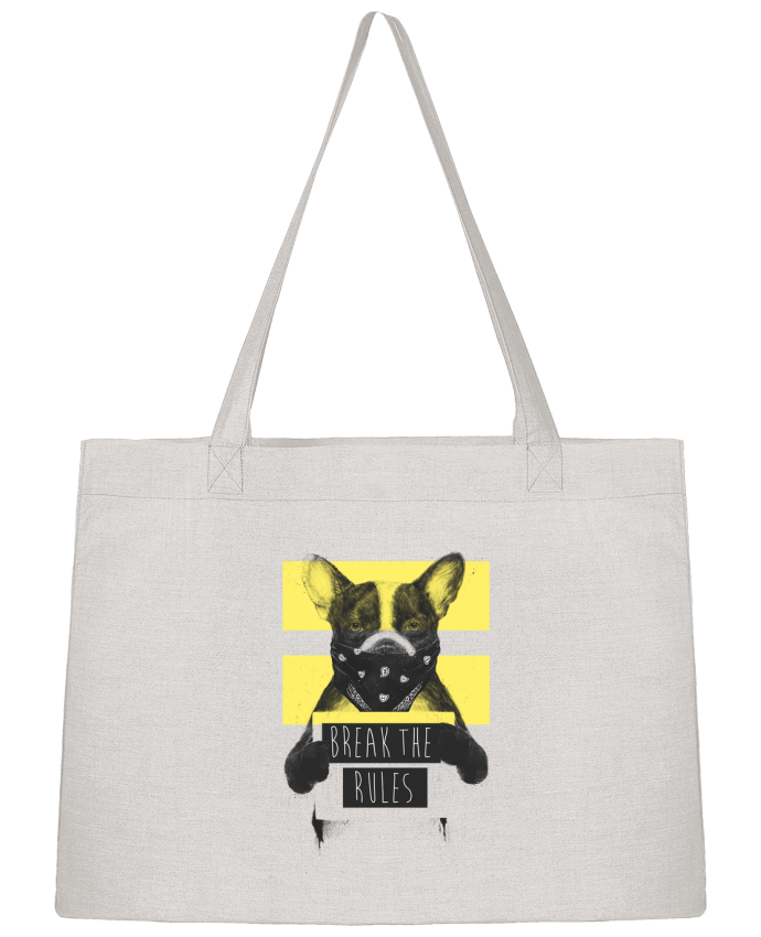 Shopping tote bag Stanley Stella rebel_dog_yellow by Balàzs Solti