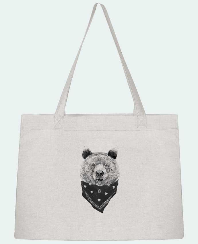 Shopping tote bag Stanley Stella wild_bear by Balàzs Solti