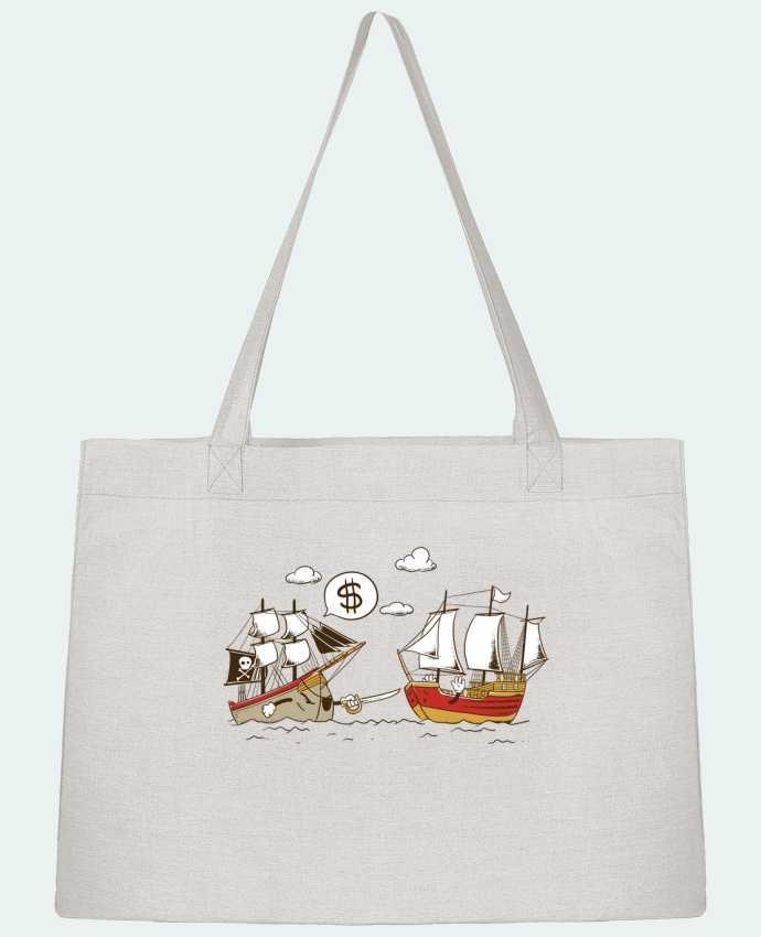 Shopping tote bag Stanley Stella Pirate by flyingmouse365