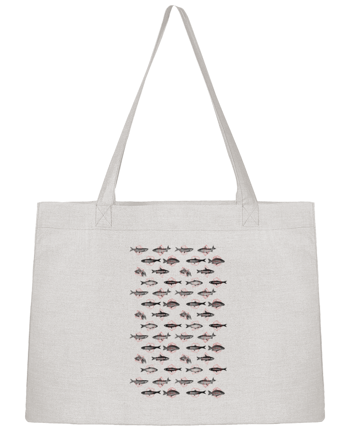 Sac Shopping Fishes in geometrics par Florent Bodart