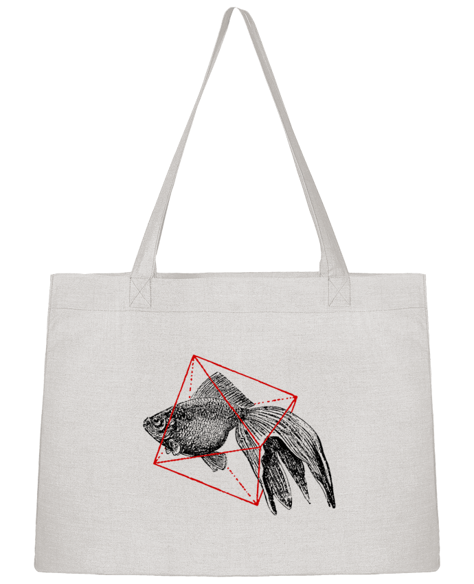 Shopping tote bag Stanley Stella Fish in geometrics II by Florent Bodart