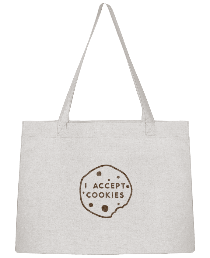 Shopping tote bag Stanley Stella I accept cookies by Florent Bodart