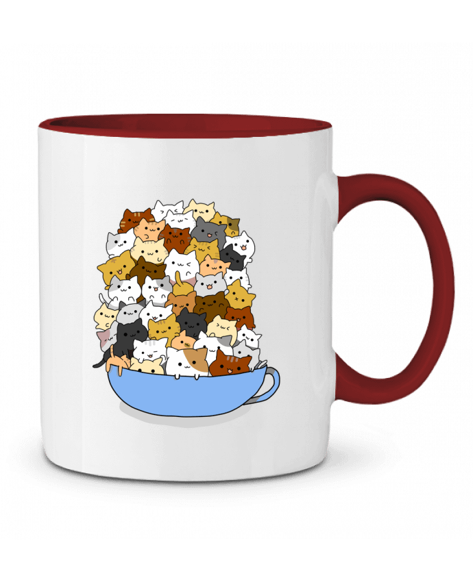 Mug bicolore Tazón de Gatitos MaaxLoL