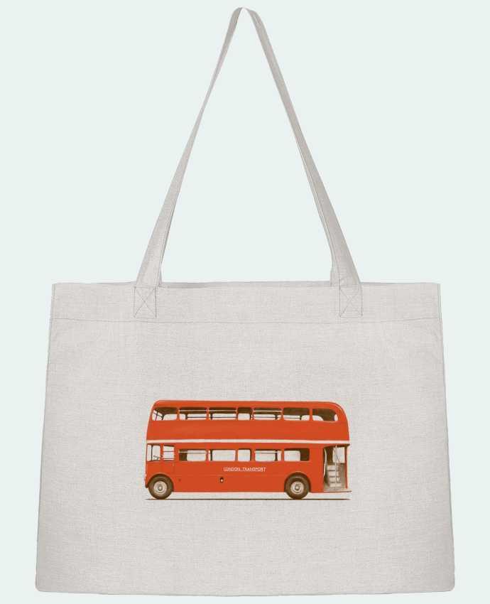 Shopping tote bag Stanley Stella Red London Bus by Florent Bodart