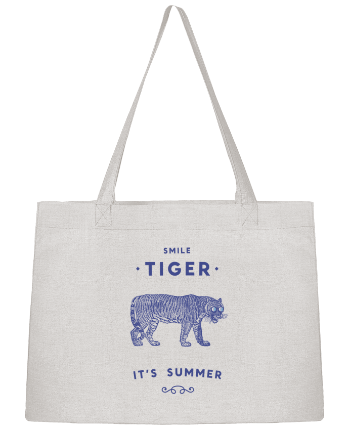 Shopping tote bag Stanley Stella Smile Tiger by Florent Bodart