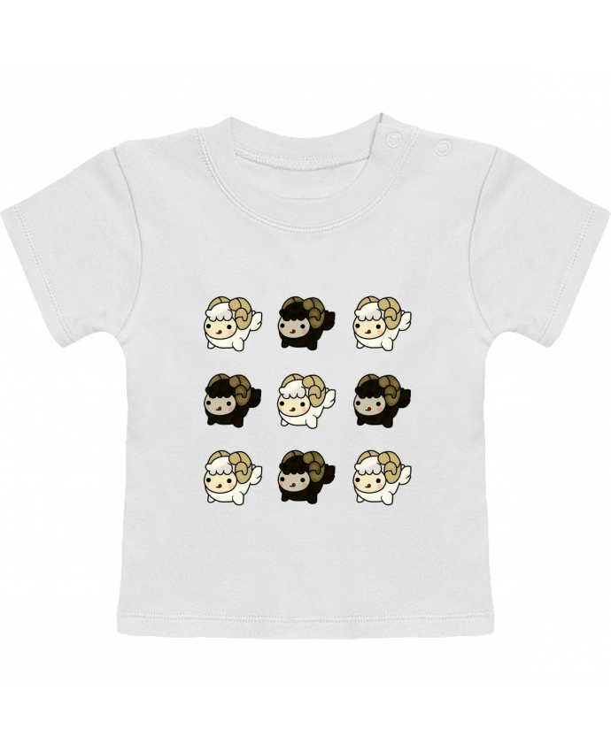 T-Shirt Baby Short Sleeve Cabritas de Colores en Miniatura manches courtes du designer MaaxLoL