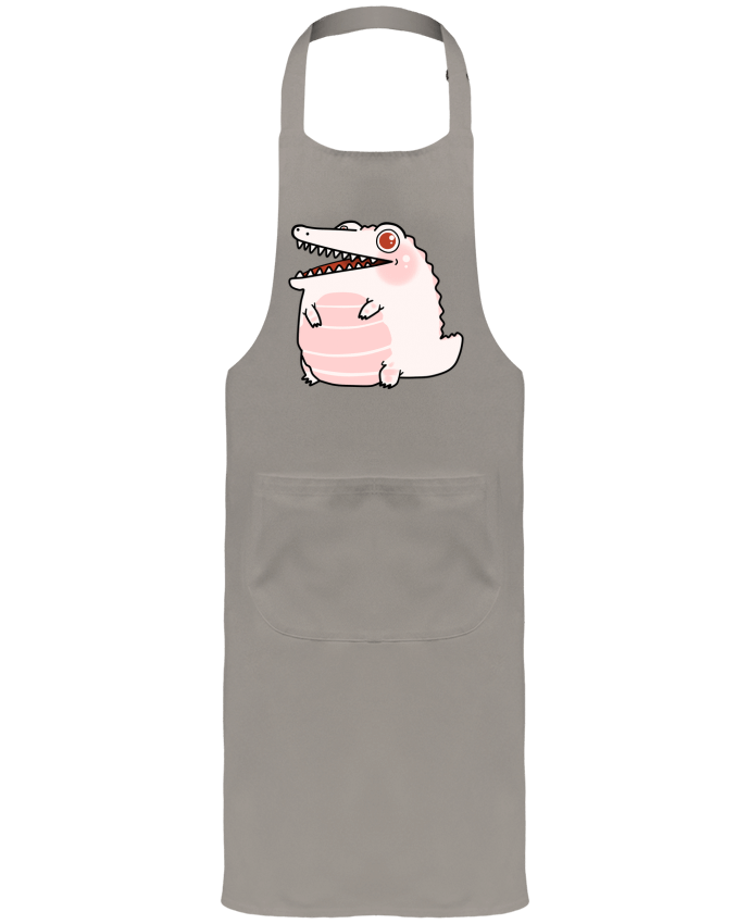 Tablier avec poches Cocodrilo Blanco Kawaii par MaaxLoL