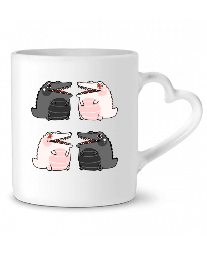 Mug coeur Mini Cocodrilos par MaaxLoL