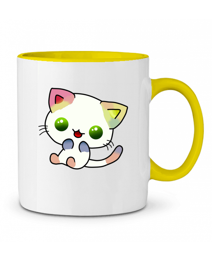 Two-tone Ceramic Mug Gato Coloreado MaaxLoL