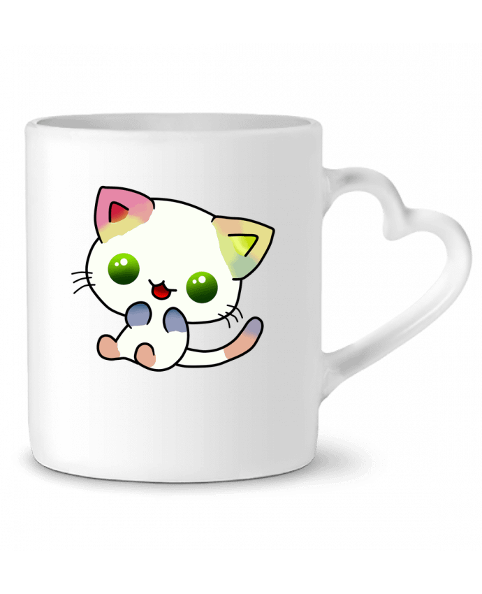 Mug coeur Gato Coloreado par MaaxLoL