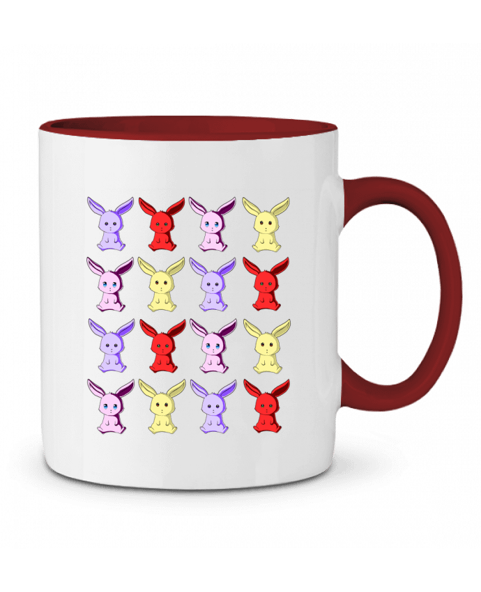 Mug bicolore Conejitos de Colores MaaxLoL