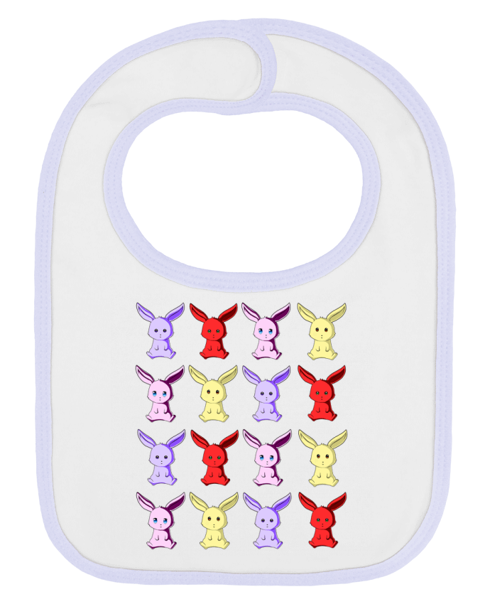 Bavoir bébé uni Conejitos de Colores par MaaxLoL