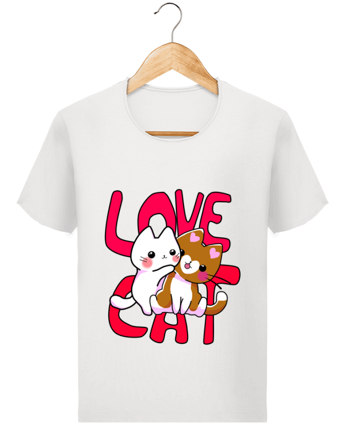  T-shirt Homme vintage Amor de Gato par MaaxLoL