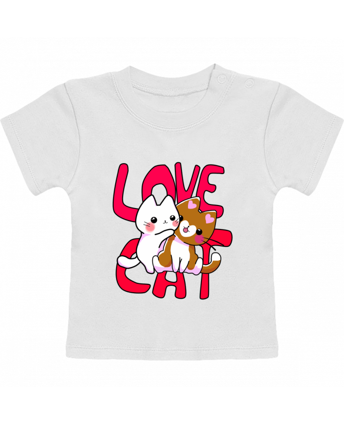 Camiseta Bebé Manga Corta Amor de Gato manches courtes du designer MaaxLoL