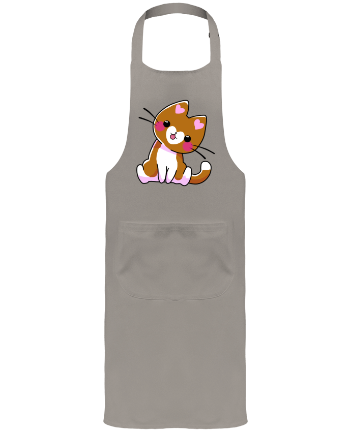 Tablier avec poches Gatito Corazón par MaaxLoL