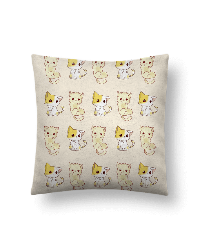 Coussin suédine Gatos Cuki Kawaii Miniaturas par MaaxLoL