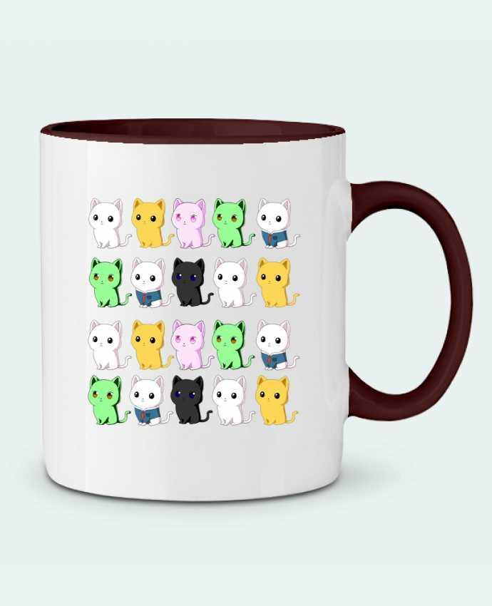 Mug bicolore Mini gatos de colores MaaxLoL