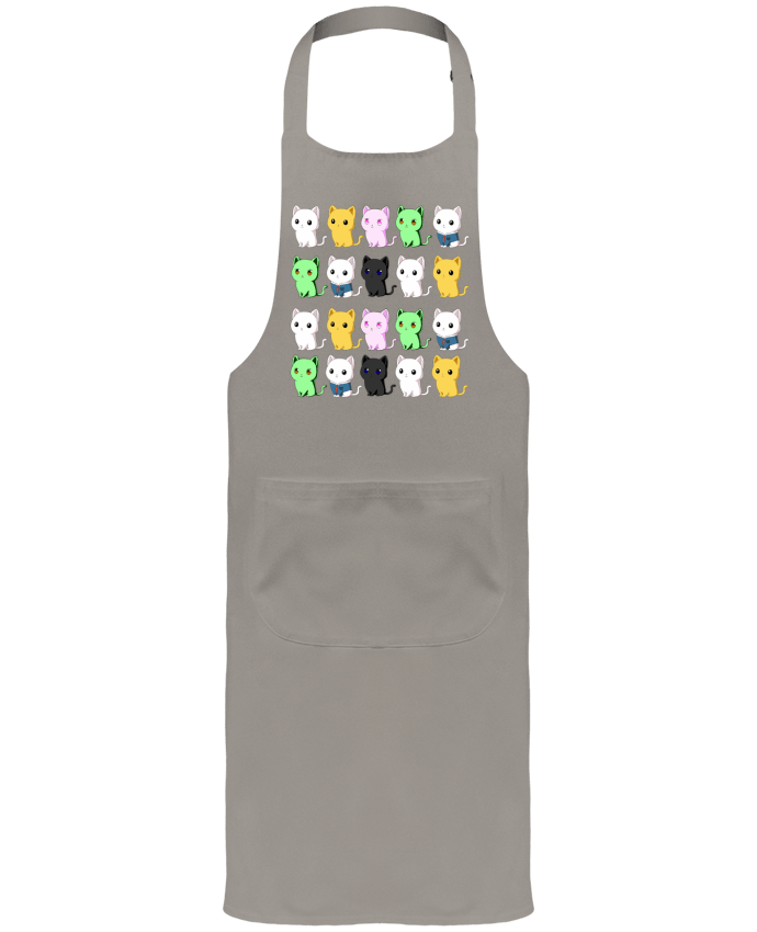 Tablier avec poches Mini gatos de colores par MaaxLoL