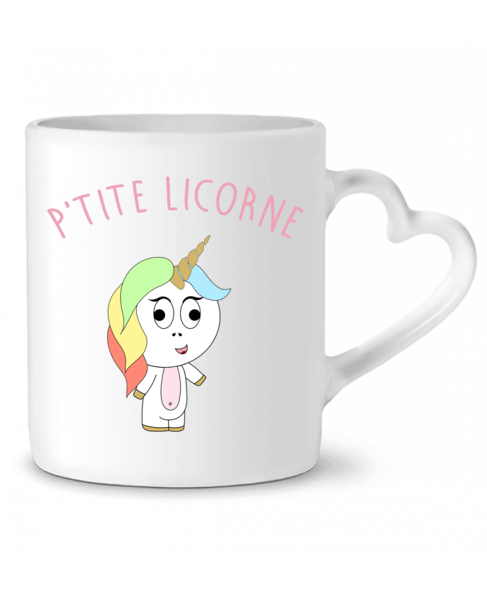Mug coeur P'tite licorne par Melochette
