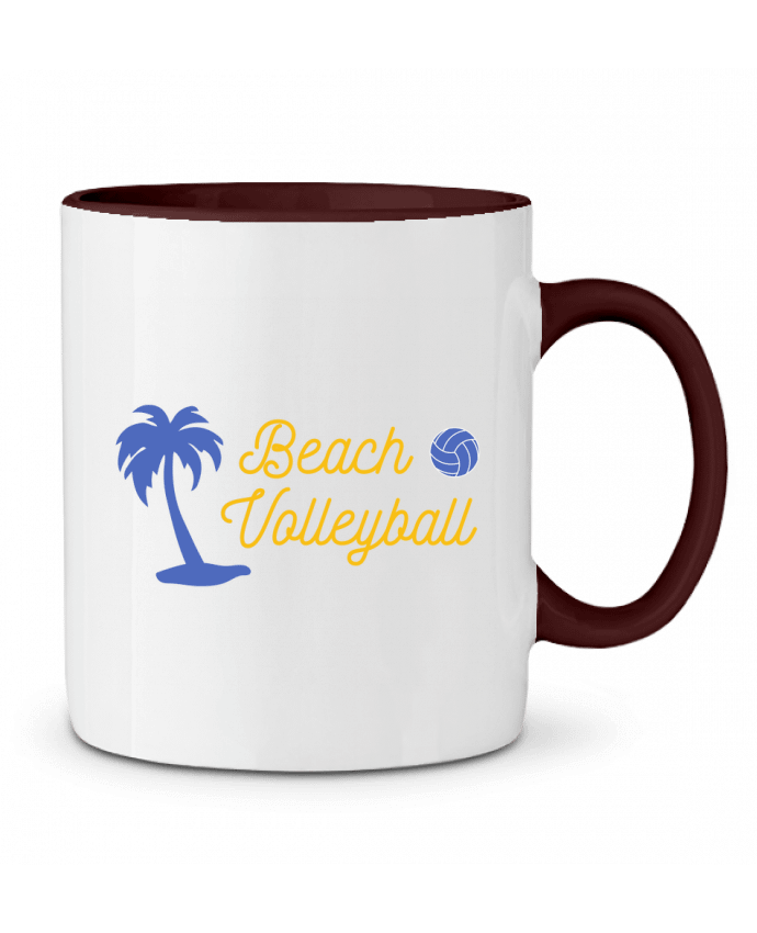 Mug bicolore Beach volleyball tunetoo