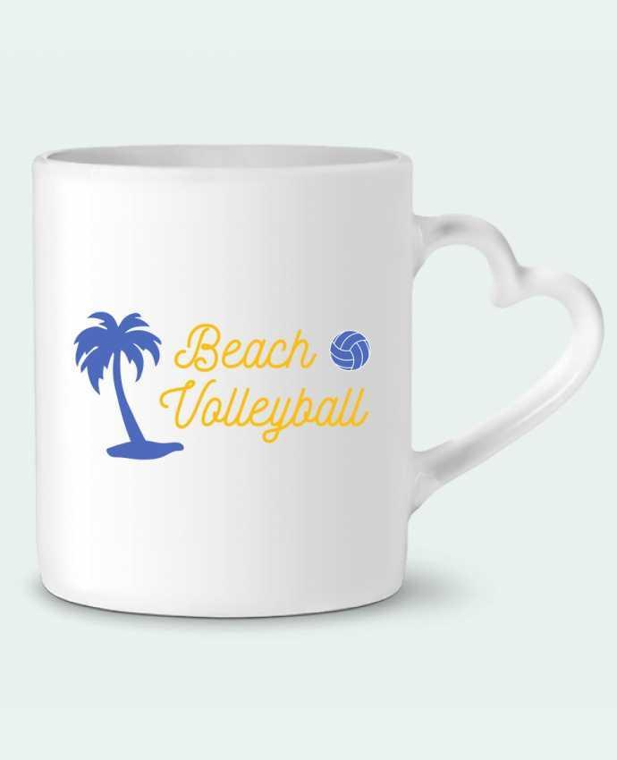 Mug Heart Beach volleyball by tunetoo