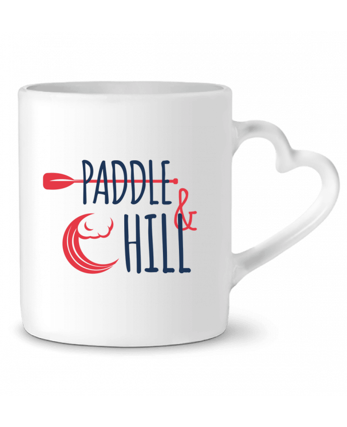 Mug coeur Paddle & Chill par tunetoo