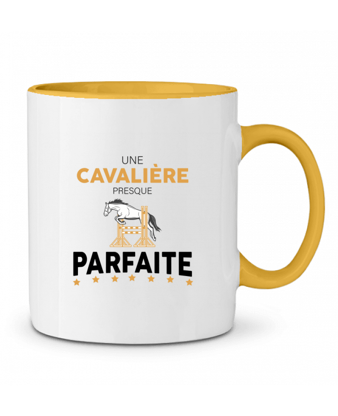 Mug bicolore Une cavalière presque parfaite tunetoo