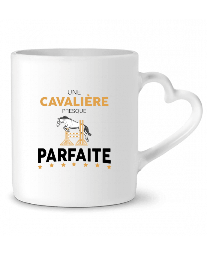 Mug coeur Une cavalière presque parfaite par tunetoo