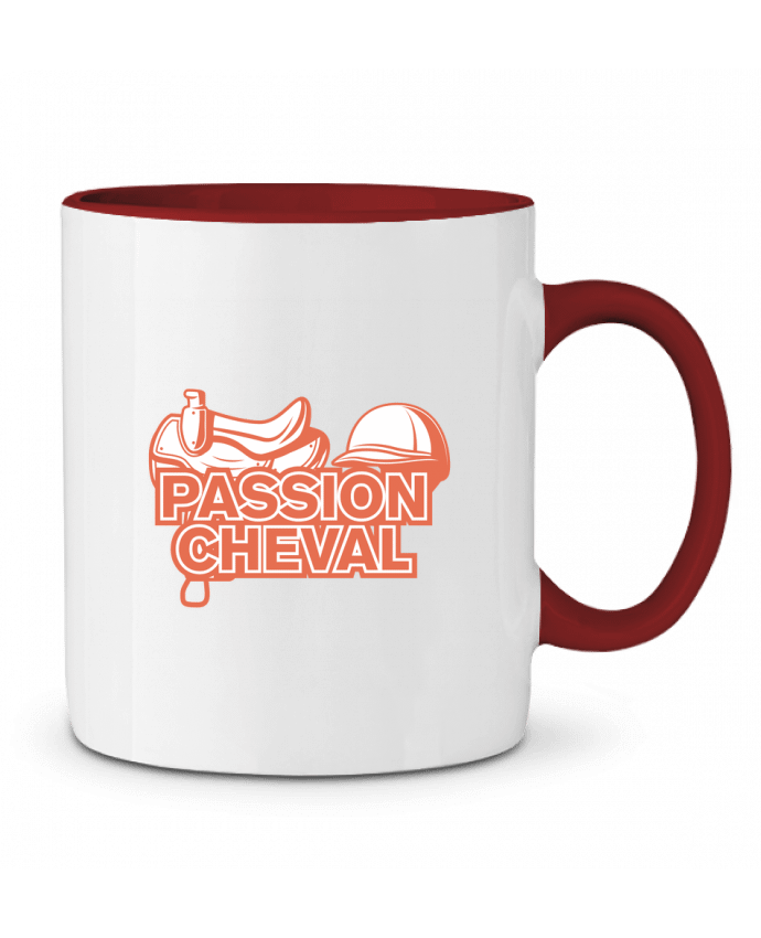 Mug bicolore Passion cheval tunetoo