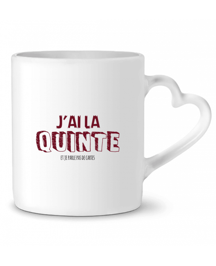 Mug coeur J'ai la quinte - Expression par tunetoo