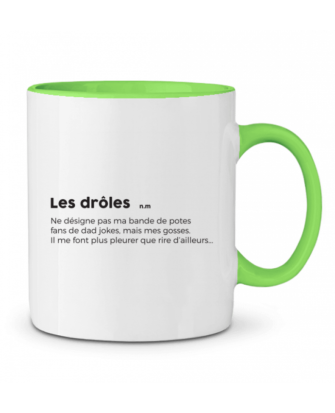 Mug bicolore Les drôles - définition tunetoo