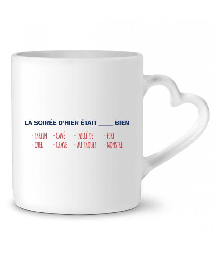 Mug coeur Phrase à trou - Tarpin, gavé, cher par tunetoo