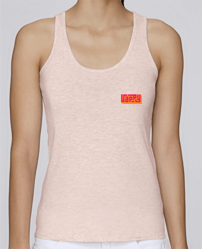 Camiseta de tirantes algodón orgánico mujer Stella Dreams HAPPY por venicegraphic en coton Bio