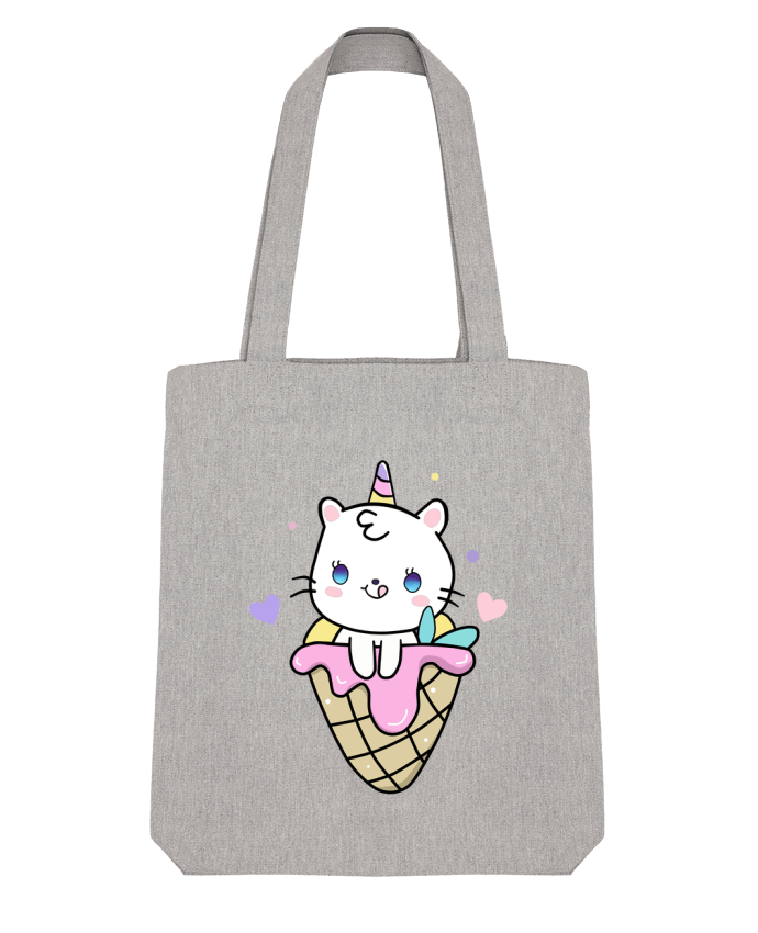 Tote Bag Stanley Stella Gato Unicornio Helado Cucurucho par MaaxLoL 