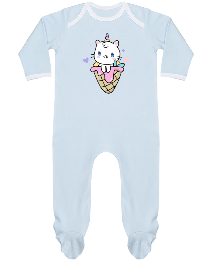 Body Pyjama Bébé Gato Unicornio Helado Cucurucho par MaaxLoL