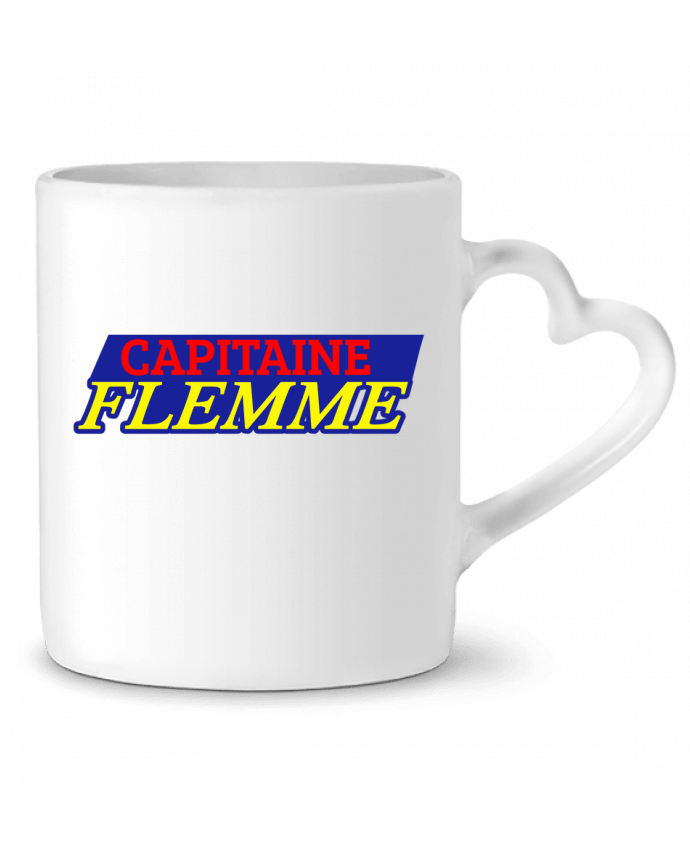 Mug coeur Capitaine Flemme par CREATIVE SHIRTS