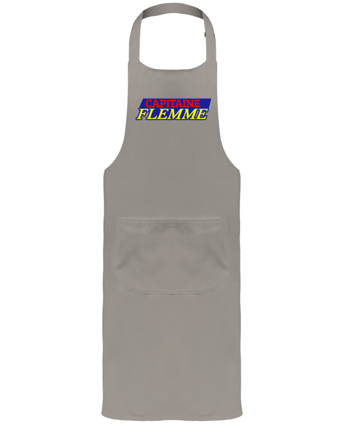 Tablier avec poches Capitaine Flemme par CREATIVE SHIRTS