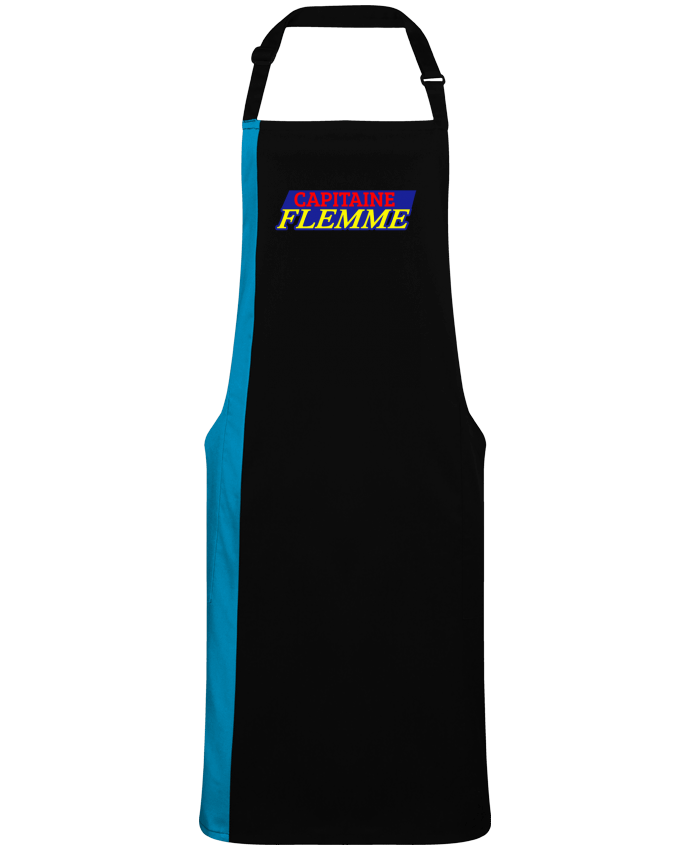 Tablier bicolore Capitaine Flemme par  CREATIVE SHIRTS